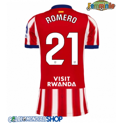 Maglie da calcio Atletico Madrid Cristian Romero #21 Prima Maglia Femminile 2026-27 Manica Corta